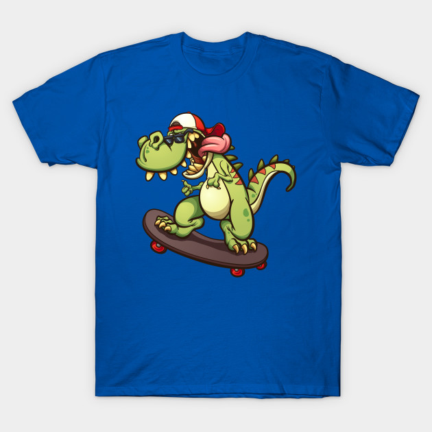 Skateboard Dinosaur Skateboarding TShirt TeePublic